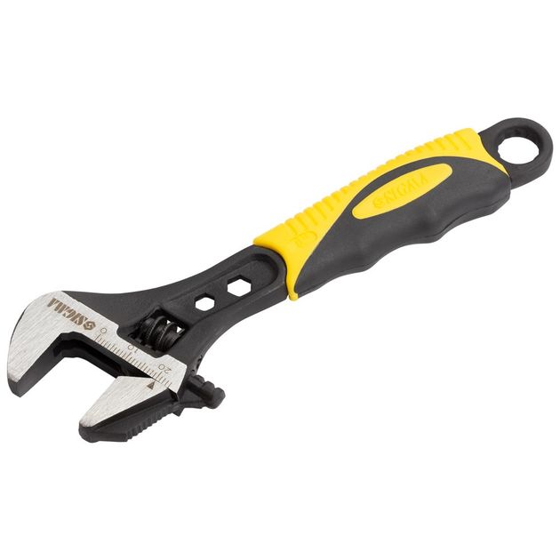 Ключ разводной с переставной губкой 150мм, 0-24мм CrV (TPR) SIGMA (4100911), фото , зображення 7 | SNABZHENIE.com.ua Ключ разводной с переставной губкой 150мм, 0-24мм CrV (TPR) SIGMA (4100911), фото , зображення 7 | SNABZHENIE.com.ua