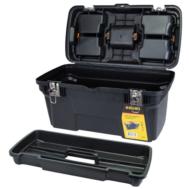 Ящик для інструмента (металеві замки) 494*263*250мм SIGMA (7403671), фото , зображення 4 | SNABZHENIE.com.ua Ящик для інструмента (металеві замки) 494*263*250мм SIGMA (7403671), фото , зображення 4 | SNABZHENIE.com.ua