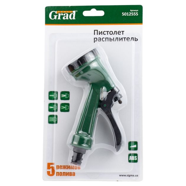 Пістолет-розпилювач 5-ти режимний АВС GRAD (5012555), фото , зображення 4 | SNABZHENIE.com.ua Пістолет-розпилювач 5-ти режимний АВС GRAD (5012555), фото , зображення 4 | SNABZHENIE.com.ua