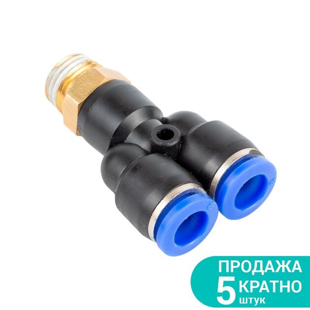 Штуцер цанговый Y-образный Ø6мм МТ 1/2 SIGMA (7027791), фото  | SNABZHENIE.com.ua