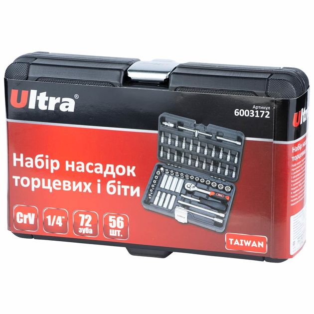 Набор бит и насадок 1/4" (56 шт) CrV Taiwan ULTRA, фото , изображение 8 | SNABZHENIE.com.ua Набор бит и насадок 1/4" (56 шт) CrV Taiwan ULTRA, фото , изображение 8 | SNABZHENIE.com.ua