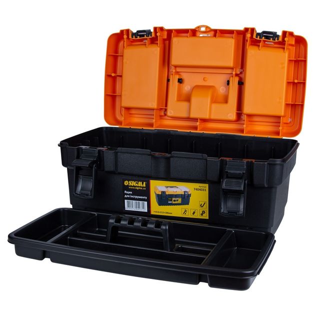 Ящик для инструмента SIGMA 413x212x186 мм (7404031), фото , изображение 4 | SNABZHENIE.com.ua