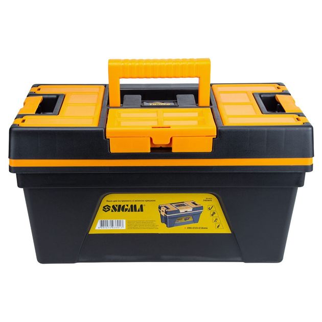 Ящик для инструмента 394×213×216мм с крышкой SIGMA (7403691), фото , изображение 2 | SNABZHENIE.com.ua Ящик для инструмента 394×213×216мм с крышкой SIGMA (7403691), фото , изображение 2 | SNABZHENIE.com.ua
