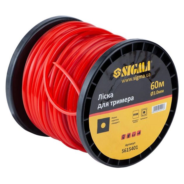 Леска для триммера квадратная 3.0мм 60м SIGMA (5615401), фото , изображение 2 | SNABZHENIE.com.ua Леска для триммера квадратная 3.0мм 60м SIGMA (5615401), фото , изображение 2 | SNABZHENIE.com.ua