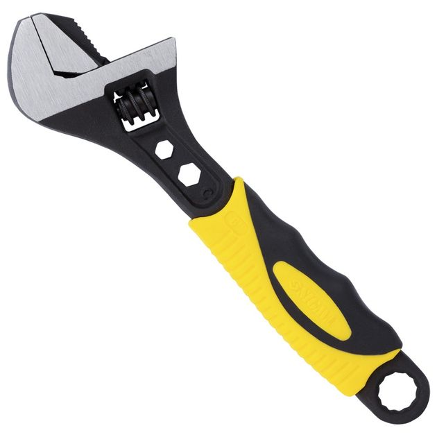 Ключ разводной с переставной губкой 150мм, 0-24мм CrV (TPR) SIGMA (4100911), фото , зображення 4 | SNABZHENIE.com.ua Ключ разводной с переставной губкой 150мм, 0-24мм CrV (TPR) SIGMA (4100911), фото , зображення 4 | SNABZHENIE.com.ua