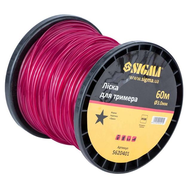 Леска для триммера 3.0мм, 60м, катушка SIGMA (5620401), фото , изображение 2 | SNABZHENIE.com.ua Леска для триммера 3.0мм, 60м, катушка SIGMA (5620401), фото , изображение 2 | SNABZHENIE.com.ua