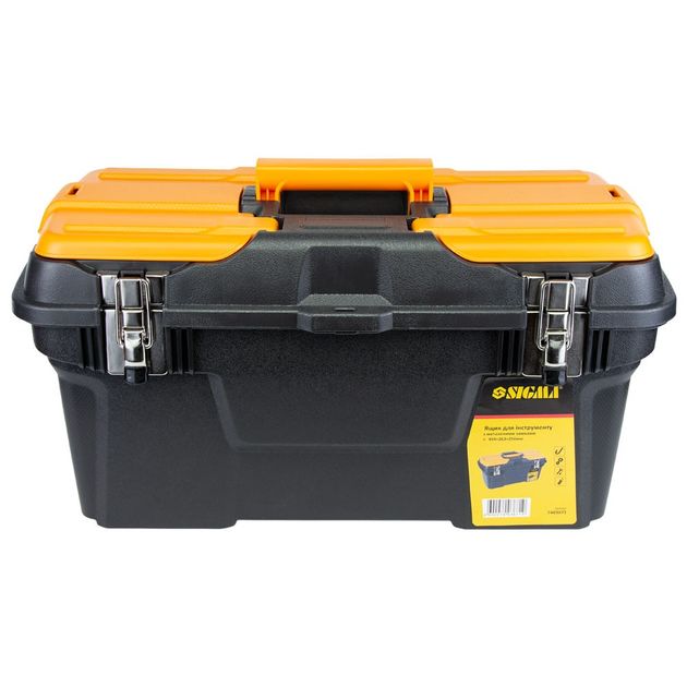 Ящик для інструмента (металеві замки) 494*263*250мм SIGMA (7403671), фото , зображення 2 | SNABZHENIE.com.ua Ящик для інструмента (металеві замки) 494*263*250мм SIGMA (7403671), фото , зображення 2 | SNABZHENIE.com.ua