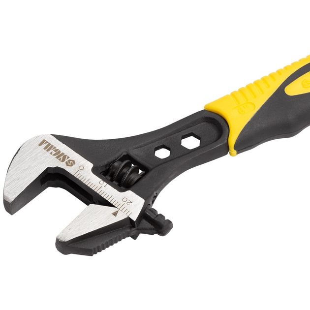 Ключ разводной с переставной губкой 150мм, 0-24мм CrV (TPR) SIGMA (4100911), фото , зображення 8 | SNABZHENIE.com.ua Ключ разводной с переставной губкой 150мм, 0-24мм CrV (TPR) SIGMA (4100911), фото , зображення 8 | SNABZHENIE.com.ua