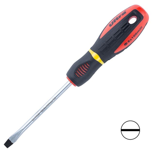Отвертка шлицевая SL 6.0*100мм S2 Profi ULTRA, фото  | SNABZHENIE.com.ua