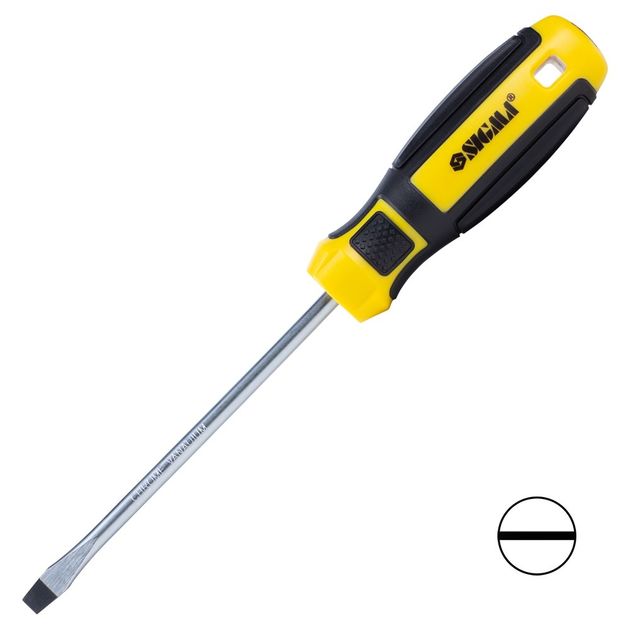 Отвертка шлицевая SL 6.0*125мм CrV Mega SIGMA, фото  | SNABZHENIE.com.ua