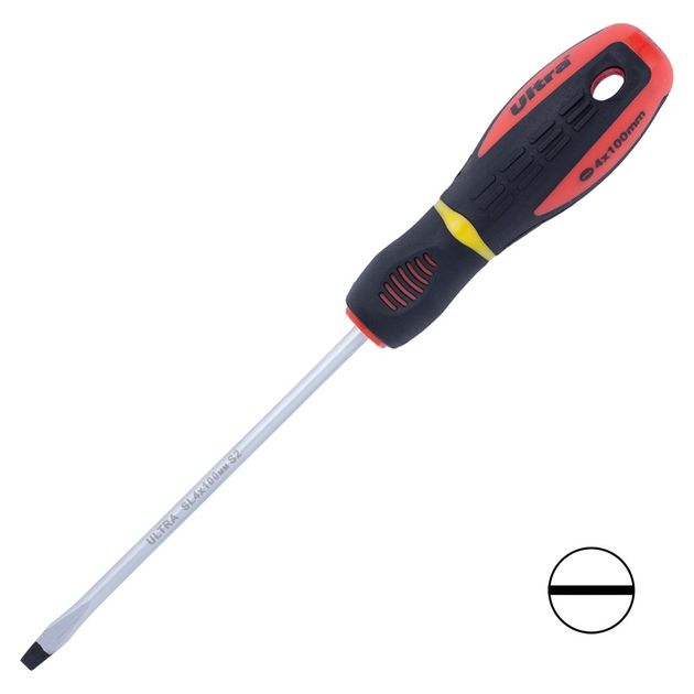 Шлицевая отвертка SL 4.0*100мм S2 Profi ULTRA, фото  | SNABZHENIE.com.ua