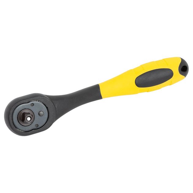 Ключ-трещотка вигнута з поліпропіленовою ручкою 1/4 150мм 72T CrV SIGMA (6050111), фото , зображення 2 | SNABZHENIE.com.ua Ключ-трещотка вигнута з поліпропіленовою ручкою 1/4 150мм 72T CrV SIGMA (6050111), фото , зображення 2 | SNABZHENIE.com.ua