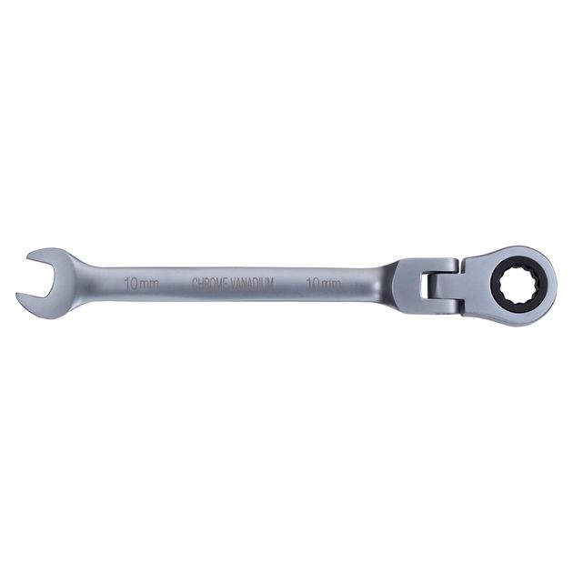 Ключ рожково-накидной трещоточный 10мм CrV satine SIGMA, фото , изображение 2 | SNABZHENIE.com.ua