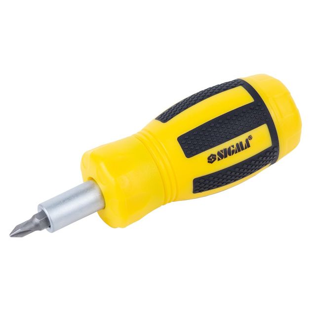 Отвертка з реверсом MINI + бітки 6 шт CrV SIGMA (4001811), фото , зображення 4 | SNABZHENIE.com.ua Отвертка з реверсом MINI + бітки 6 шт CrV SIGMA (4001811), фото , зображення 4 | SNABZHENIE.com.ua