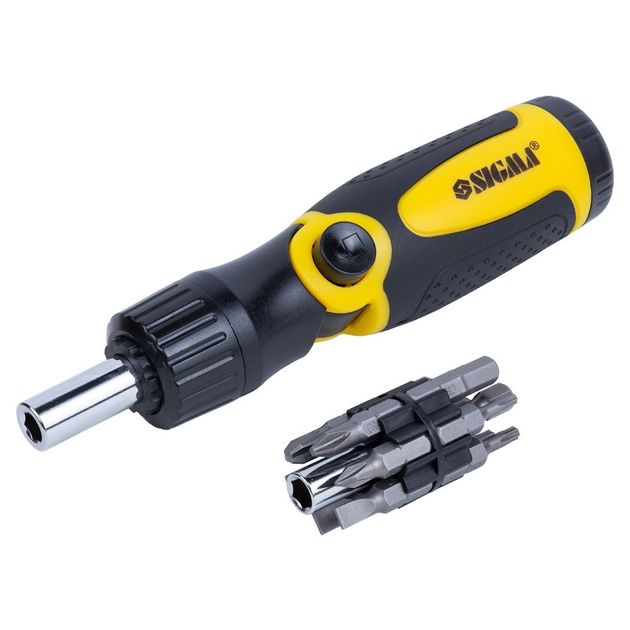 Отвертка з реверсом ломаною + біти 12 шт CrV SIGMA (4001961), фото , зображення 8 | SNABZHENIE.com.ua Отвертка з реверсом ломаною + біти 12 шт CrV SIGMA (4001961), фото , зображення 8 | SNABZHENIE.com.ua