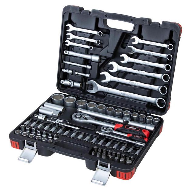 Набор бит и торцевых насадок 1/4", 1/2" 82 шт CrV ULTRA, фото  | SNABZHENIE.com.ua