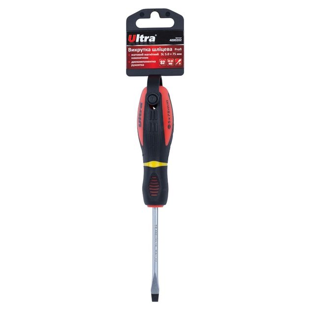 Шлицевая отвертка SL 5.0*75мм S2 Profi ULTRA (4000202), фото , изображение 5 | SNABZHENIE.com.ua Шлицевая отвертка SL 5.0*75мм S2 Profi ULTRA (4000202), фото , изображение 5 | SNABZHENIE.com.ua