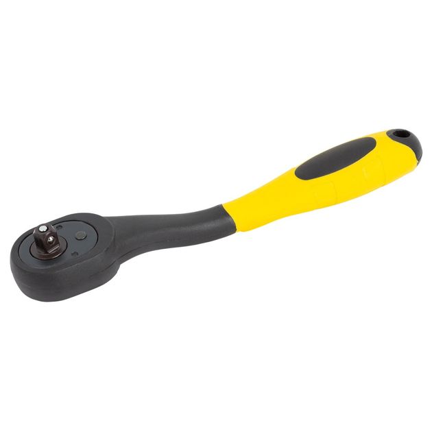 Ключ-трещотка вигнута з поліпропіленовою ручкою 1/4 150мм 72T CrV SIGMA (6050111), фото , зображення 3 | SNABZHENIE.com.ua Ключ-трещотка вигнута з поліпропіленовою ручкою 1/4 150мм 72T CrV SIGMA (6050111), фото , зображення 3 | SNABZHENIE.com.ua