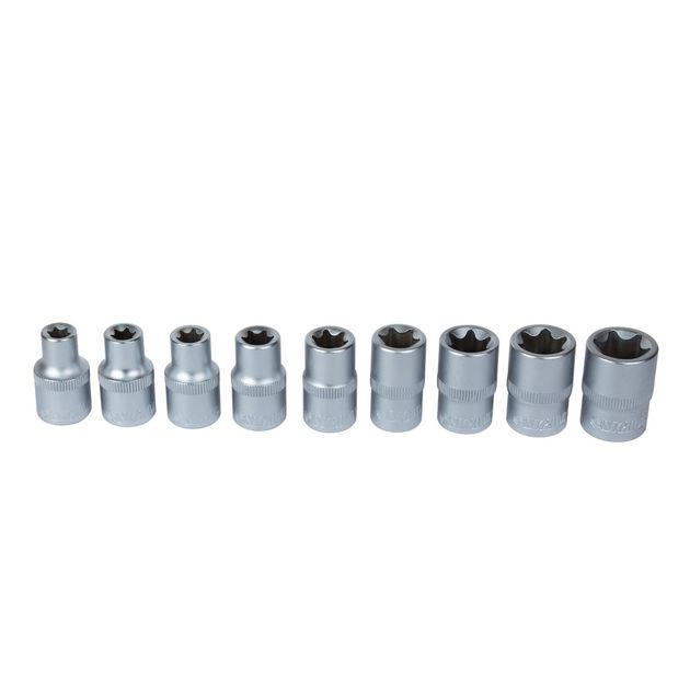 Набор насадок Torx 1/2" 9 шт. на планке CrV SIGMA (6086961), фото , изображение 2 | SNABZHENIE.com.ua Набор насадок Torx 1/2" 9 шт. на планке CrV SIGMA (6086961), фото , изображение 2 | SNABZHENIE.com.ua