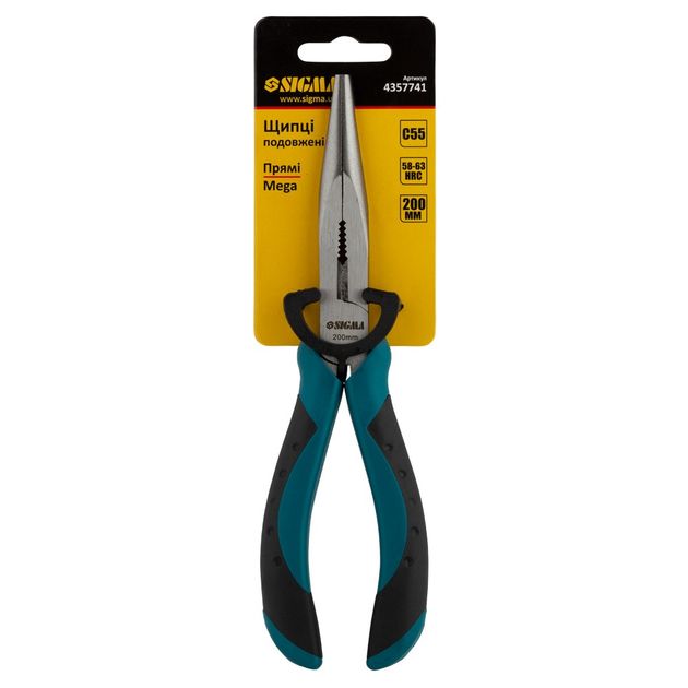 Длинногубці прямі 200мм Mega SIGMA (4357741), фото , зображення 3 | SNABZHENIE.com.ua Длинногубці прямі 200мм Mega SIGMA (4357741), фото , зображення 3 | SNABZHENIE.com.ua