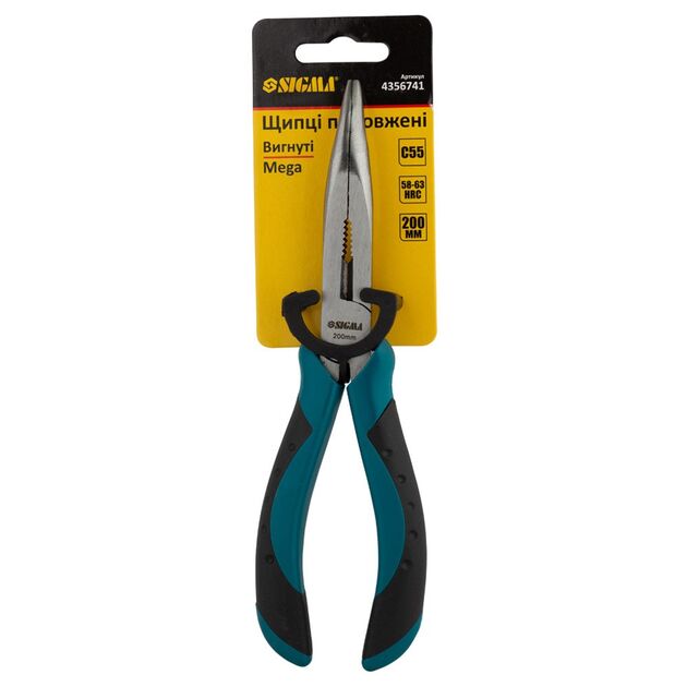 Изогнутые длинногубцы 200мм Mega SIGMA (4356741), фото , изображение 3 | SNABZHENIE.com.ua Изогнутые длинногубцы 200мм Mega SIGMA (4356741), фото , изображение 3 | SNABZHENIE.com.ua