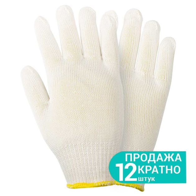 Перчатки трикотажні без точкового ПВХ покриття р10 Мастер (білі) GRAD (9441725), фото  | SNABZHENIE.com.ua
