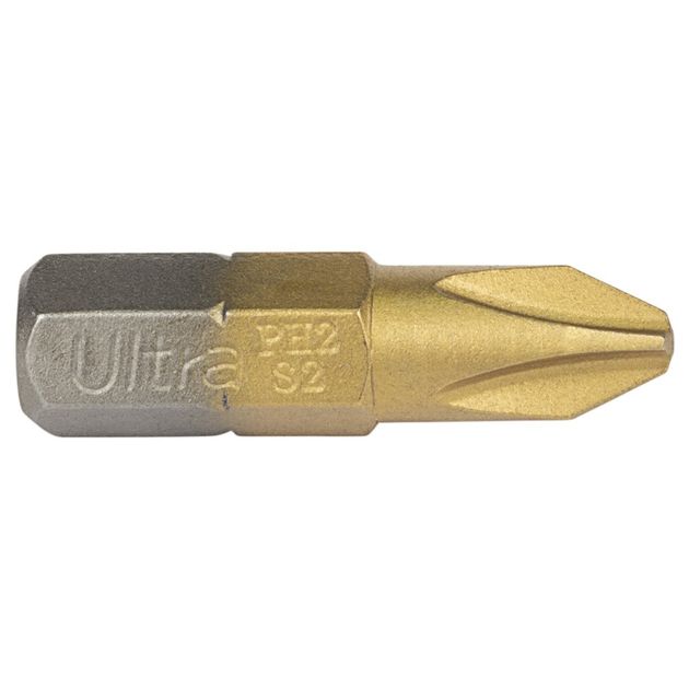 Биты PH2*25мм 10шт S2 TIN ULTRA (4014152), фото , изображение 3 | SNABZHENIE.com.ua Биты PH2*25мм 10шт S2 TIN ULTRA (4014152), фото , изображение 3 | SNABZHENIE.com.ua