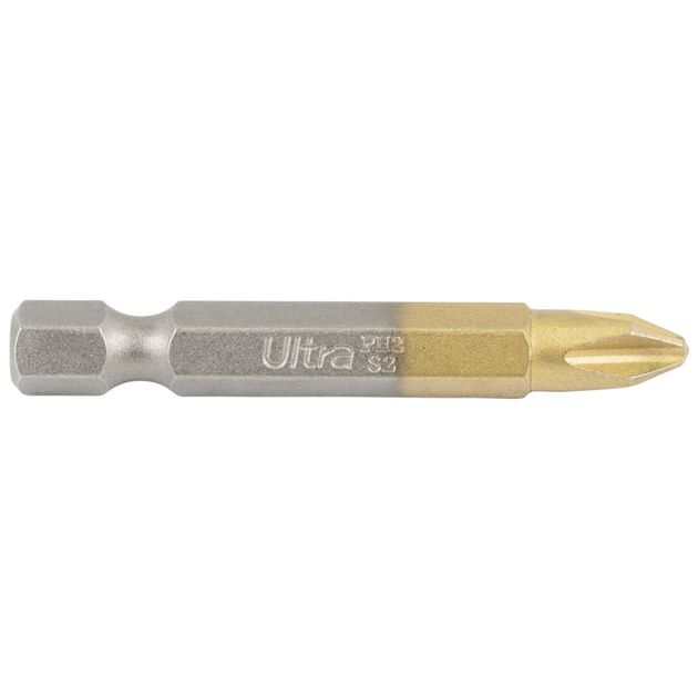 Биты PH2 50мм 10шт S2 TIN ULTRA (4014212), фото , изображение 2 | SNABZHENIE.com.ua Биты PH2 50мм 10шт S2 TIN ULTRA (4014212), фото , изображение 2 | SNABZHENIE.com.ua
