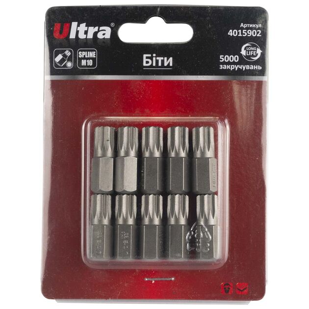 Биты Spline M10*30мм 10шт S2 ULTRA (4015902), фото  | SNABZHENIE.com.ua