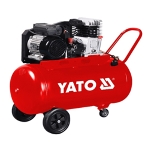 Компрессор YATO 230 В, 2.2 кВт, давление ≤ 8 Бар, 199 л/мин, ресивер 100 л, фото  | SNABZHENIE.com.ua