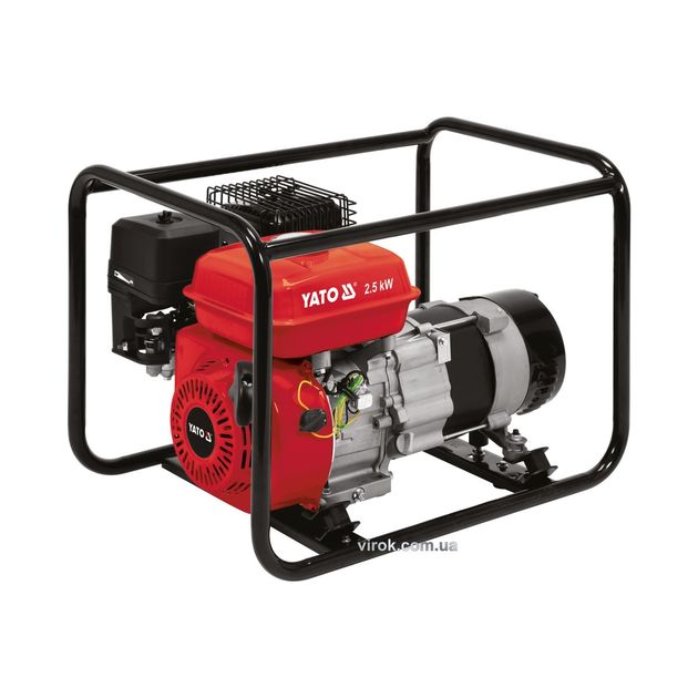 Генератор бензиновый YATO 2.5 кВт, 230 В, бак 3.6 л, AVR YT-85453, фото  | SNABZHENIE.com.ua