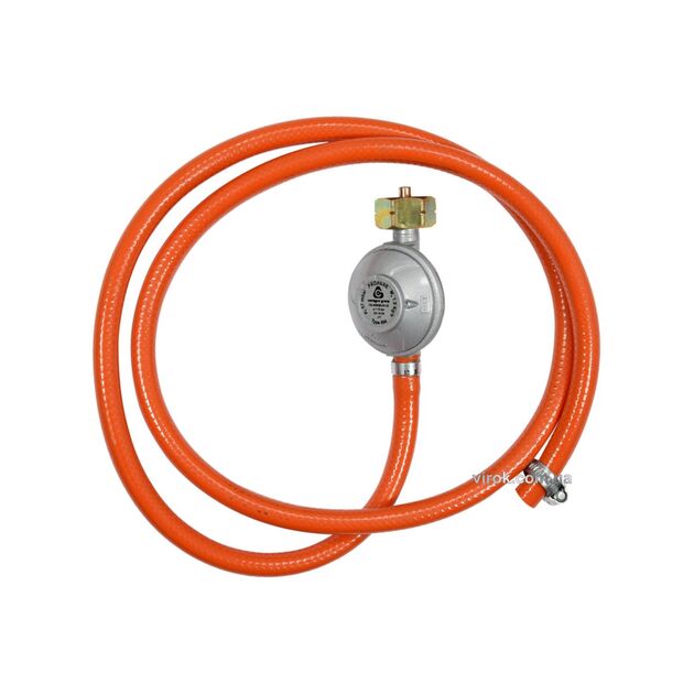 Шланг з редуктором газовий VOREL для побутових газових балонів; l= 1,5 м, фото  | SNABZHENIE.com.ua