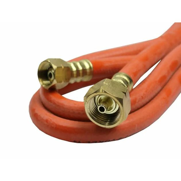 Газовий шланг VOREL для з'єднання пальників і балону. L=2м [20], фото , зображення 2 | SNABZHENIE.com.ua