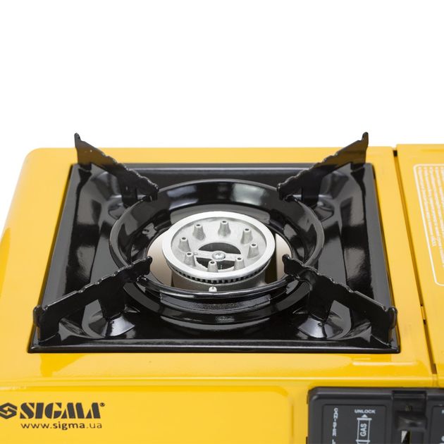 Газовая плита одноконфорочная с пьезоподжигом и кейсом SIGMA 2903431, фото , изображение 4 | SNABZHENIE.com.ua Газовая плита одноконфорочная с пьезоподжигом и кейсом SIGMA 2903431, фото , изображение 4 | SNABZHENIE.com.ua