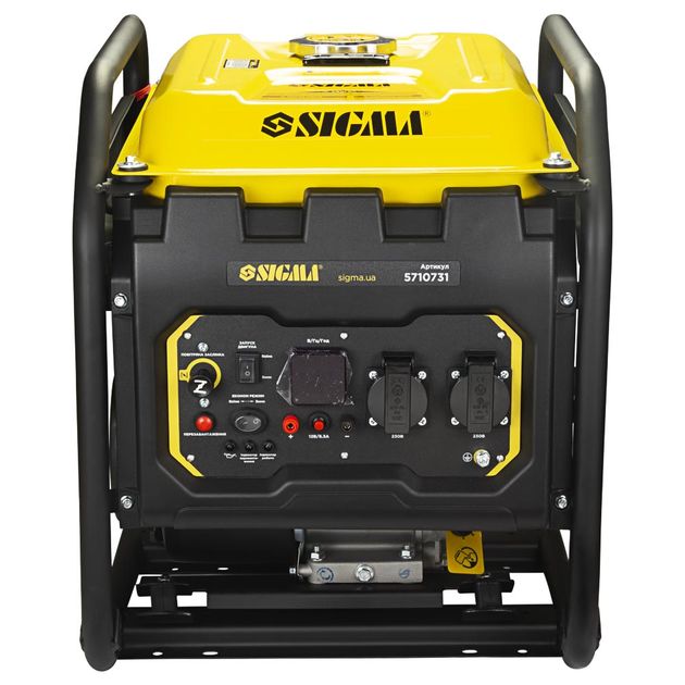 Генератор інверторний бензиновий 3.0/3.5кВт 12л 4-х тактний ручний запуск SIGMA (5710731), фото , зображення 2 | SNABZHENIE.com.ua Генератор інверторний бензиновий 3.0/3.5кВт 12л 4-х тактний ручний запуск SIGMA (5710731), фото , зображення 2 | SNABZHENIE.com.ua