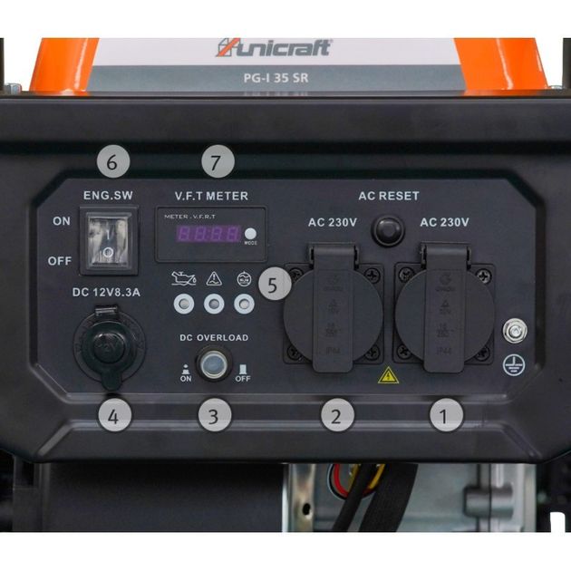 Инверторный бензиновый генератор UNICRAFT PG-I 35 SR, 3,5 кВт, фото , изображение 2 | SNABZHENIE.com.ua Инверторный бензиновый генератор UNICRAFT PG-I 35 SR, 3,5 кВт, фото , изображение 2 | SNABZHENIE.com.ua