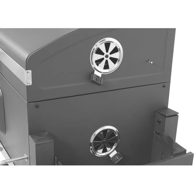 Гриль угольный LUND прямоугольный 78х43 см, 4 ножки, 2 колеса, 2 полки, фото , изображение 7 | SNABZHENIE.com.ua