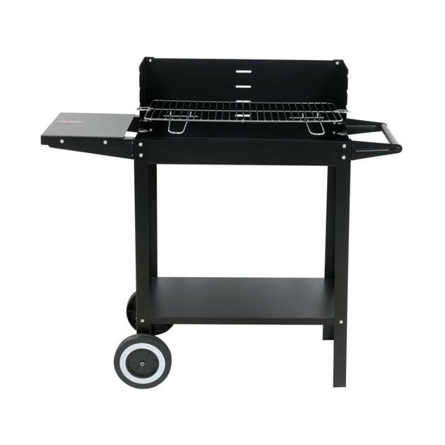 Гриль угольный LUND прямоугольный 48х27 см, 4 ножки, колеса, полка 99919, фото , изображение 3 | SNABZHENIE.com.ua