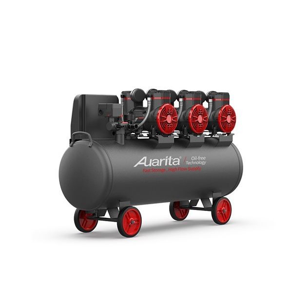 Компрессор безмасляный поршневой 100л, 3 кВт, 220 В AUARITA 2-1450X3F100, фото , изображение 2 | SNABZHENIE.com.ua Компрессор безмасляный поршневой 100л, 3 кВт, 220 В AUARITA 2-1450X3F100, фото , изображение 2 | SNABZHENIE.com.ua