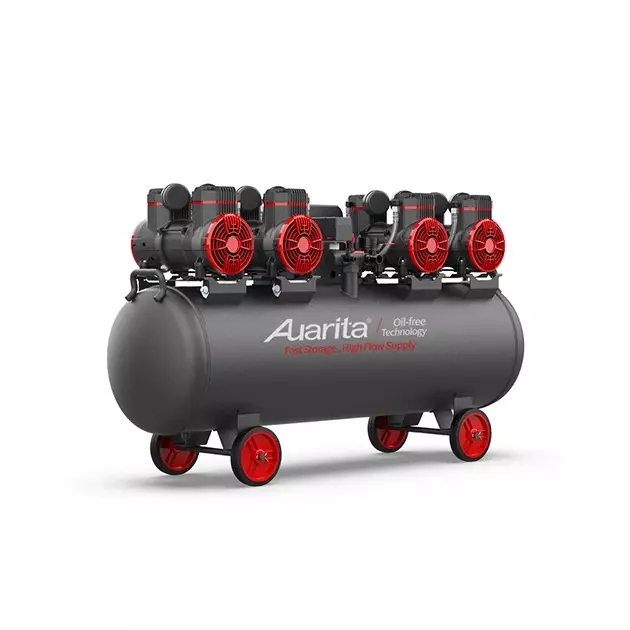 Безмасляний поршневий компресор 120л 220В AUARITA 2-1450X4F120-220, фото  | SNABZHENIE.com.ua