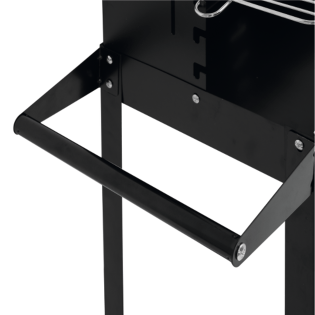 Гриль угольный LUND прямоугольный 48х27 см, 4 ножки, колеса, полка 99919, фото , изображение 8 | SNABZHENIE.com.ua