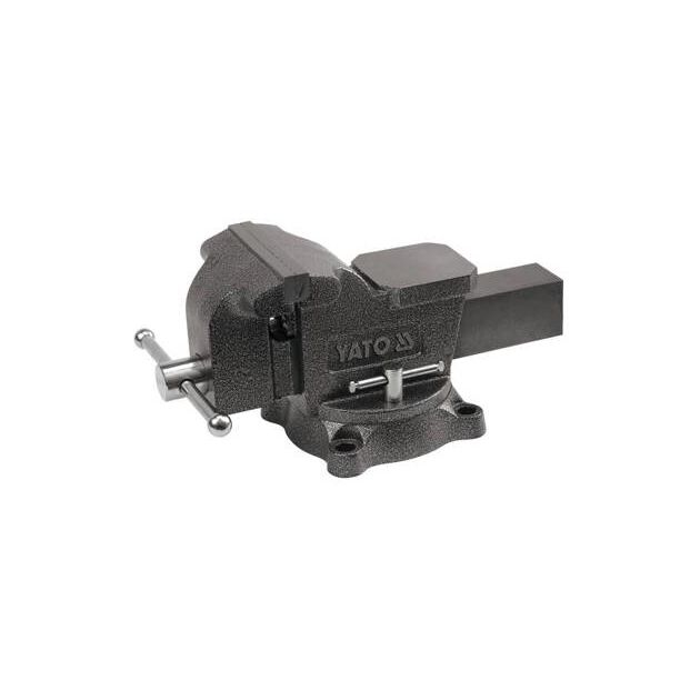 Лещата слесарные поворотные YATO 125 мм, 10 кг с наковальней YT-6502, фото  | SNABZHENIE.com.ua