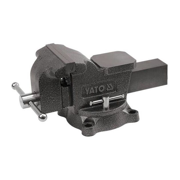 Лещата слесарные поворотные YATO 150 мм, 15 кг с наковальней YT-6503, фото  | SNABZHENIE.com.ua