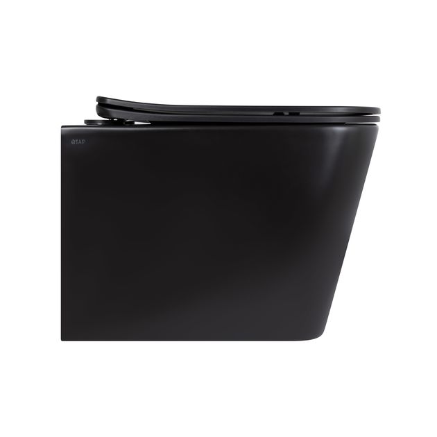 Унітаз підвісний Qtap Tern New Ultra Quiet з сидінням Soft-Close MATT BLACK QT17332303ASMB, фото , зображення 3 | SNABZHENIE.com.ua Унітаз підвісний Qtap Tern New Ultra Quiet з сидінням Soft-Close MATT BLACK QT17332303ASMB, фото , зображення 3 | SNABZHENIE.com.ua