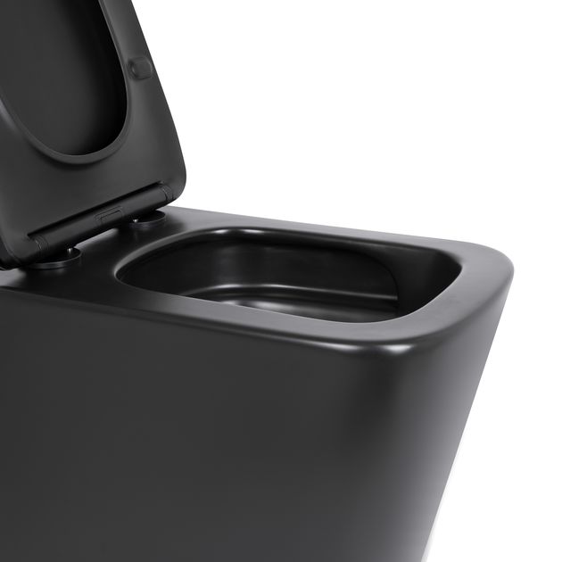 Унітаз підвісний Qtap Tern New Ultra Quiet з сидінням Soft-Close MATT BLACK QT17332303ASMB, фото , зображення 5 | SNABZHENIE.com.ua Унітаз підвісний Qtap Tern New Ultra Quiet з сидінням Soft-Close MATT BLACK QT17332303ASMB, фото , зображення 5 | SNABZHENIE.com.ua