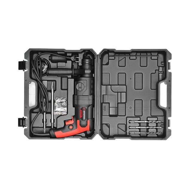 Перфоратор 1000 Вт, 3.5 Дж, 0-1100 об/хв, 0-4700 уд/хв, 3 режими, SDS plus INTERTOOL WT-0156, фото , зображення 10 | SNABZHENIE.com.ua Перфоратор 1000 Вт, 3.5 Дж, 0-1100 об/хв, 0-4700 уд/хв, 3 режими, SDS plus INTERTOOL WT-0156, фото , зображення 10 | SNABZHENIE.com.ua