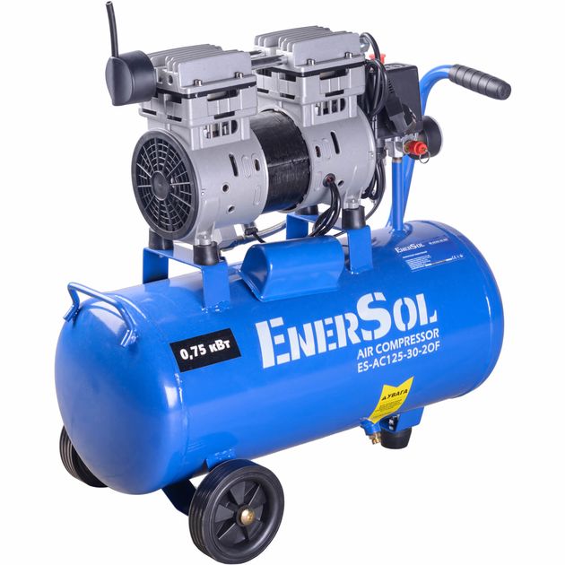 Безмасляный воздушный компрессор EnerSol ES-AC125-30-2OF 30 л/мин, фото , изображение 3 | SNABZHENIE.com.ua Безмасляный воздушный компрессор EnerSol ES-AC125-30-2OF 30 л/мин, фото , изображение 3 | SNABZHENIE.com.ua