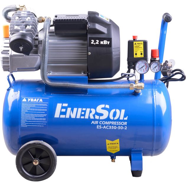 Компрессор воздушный поршневой EnerSol ES-AC350-50-2, 50 л, фото , изображение 2 | SNABZHENIE.com.ua Компрессор воздушный поршневой EnerSol ES-AC350-50-2, 50 л, фото , изображение 2 | SNABZHENIE.com.ua