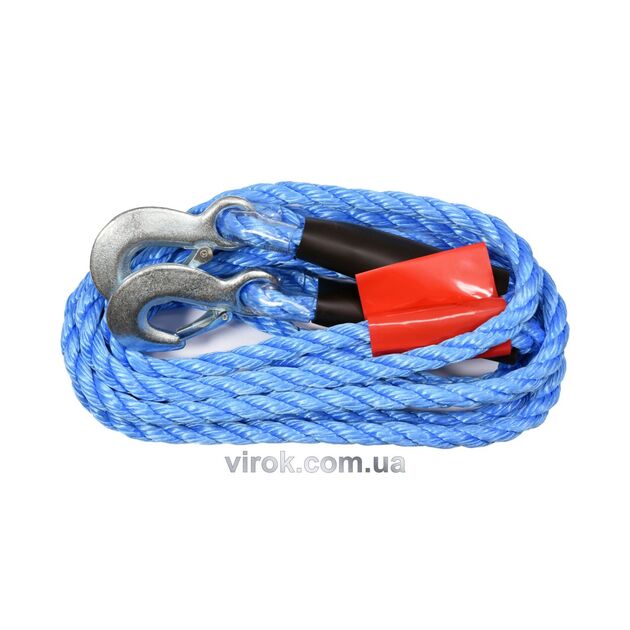 Трос буксирный VOREL 2,5т с гаком 10 м, фото  | SNABZHENIE.com.ua