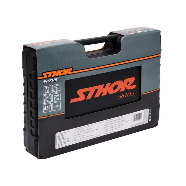Набор торцевых головок и насадок STHOR 1/2" и 1/4" (72 ед.), фото , изображение 3 | SNABZHENIE.com.ua Набор торцевых головок и насадок STHOR 1/2" и 1/4" (72 ед.), фото , изображение 3 | SNABZHENIE.com.ua
